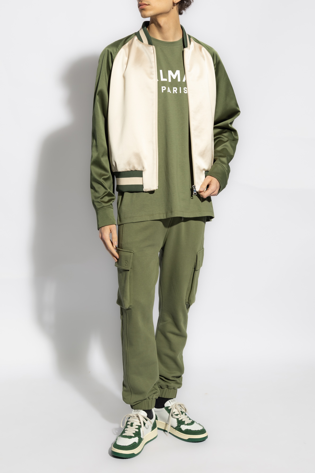 Green Sweatpants with logo Balmain - Vitkac AS